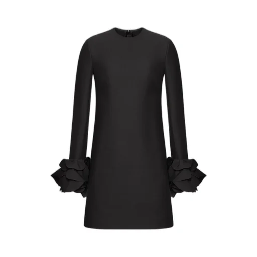Valentino	Floral Embellished Crewneck Dress