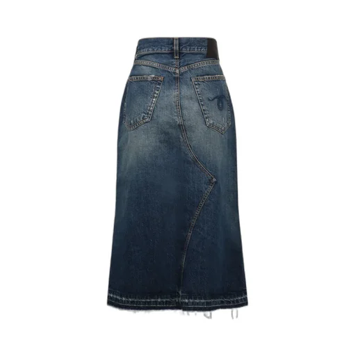 R13 Denim Midi Skirt