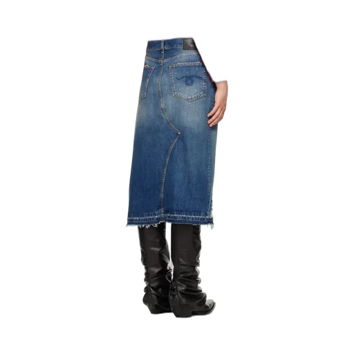 R13 Denim Midi Skirt