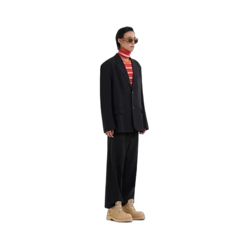 Marni Logo Embroidered Tailored Trousers