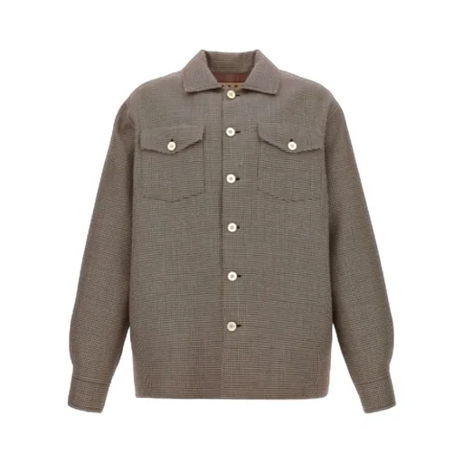 Marni Button Down Houndstooth Jacket