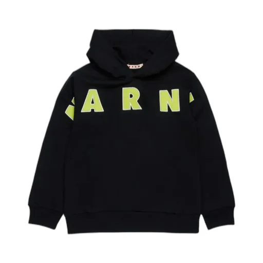 Marni Kids Logo-Printed Long-Sleeved Hoodie