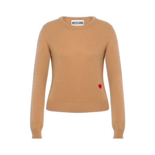 Heart-Motif Crew-Neck Jumper