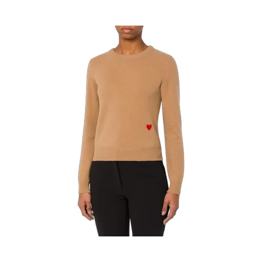Heart-Motif Crew-Neck Jumper
