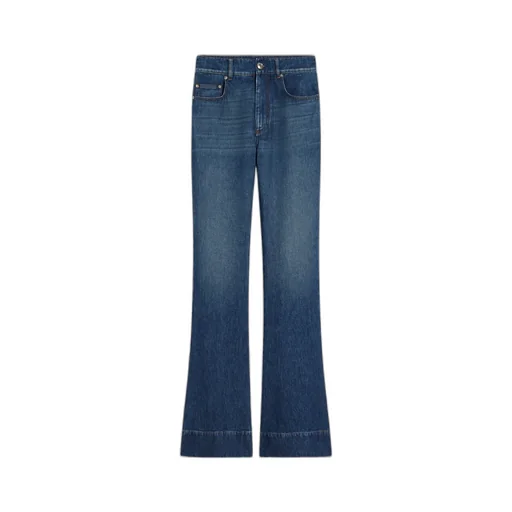 Sportmax	Logo Patch Flared Jeans