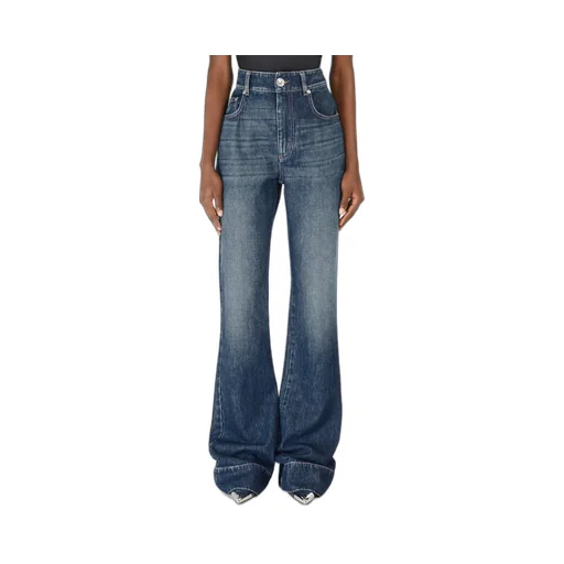 Sportmax	Logo Patch Flared Jeans