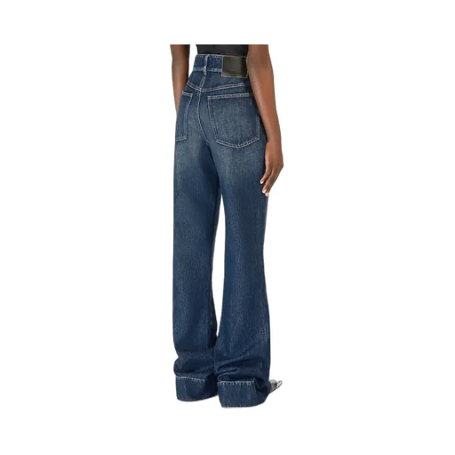 Sportmax	Logo Patch Flared Jeans