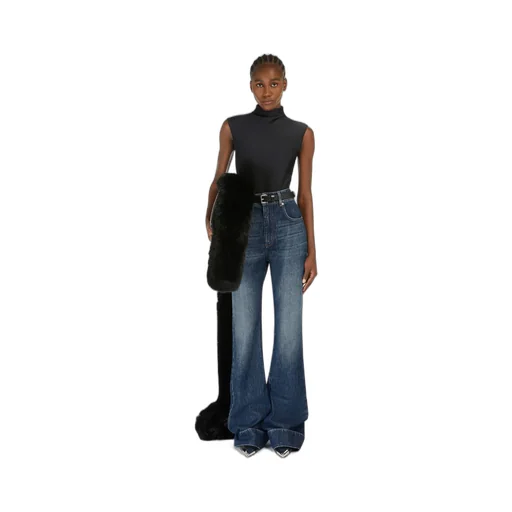 Sportmax	Logo Patch Flared Jeans