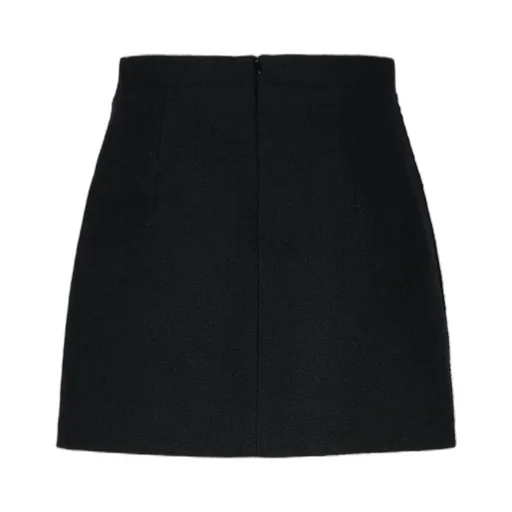 Patou High-Waist Tweed Mini Skirt