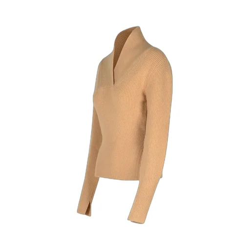 Patou V-Neck Knit Sweater