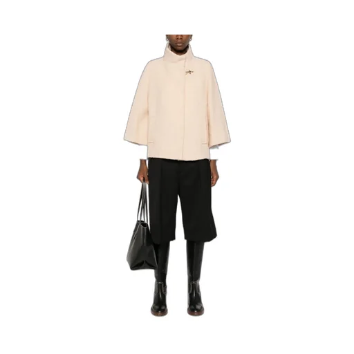 Fay Long-Sleeved Blend Cape