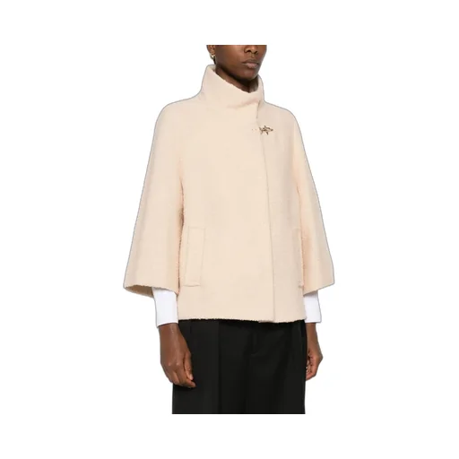 Fay Long-Sleeved Blend Cape