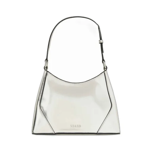 Staud Linda Metallic Zipped Shoulder Bag