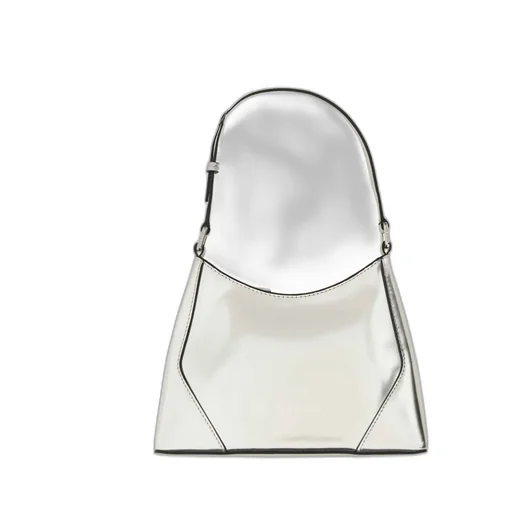 Staud Linda Metallic Zipped Shoulder Bag