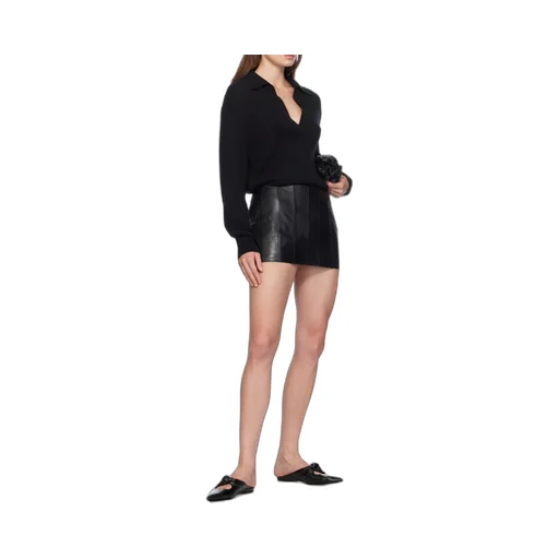 Khaite Meelar Panelled Mini Skirt