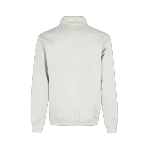 Polo-Neck Cotton Sweatshirt