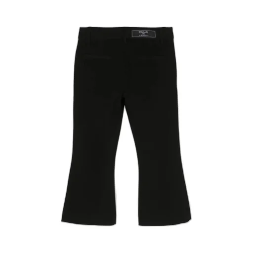Balmain Kids Mid Rise Jersey Trousers