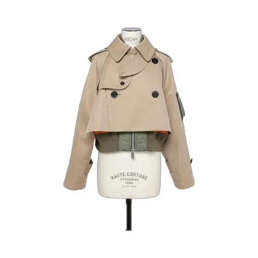Sacai Layered Button Detailed Jackets