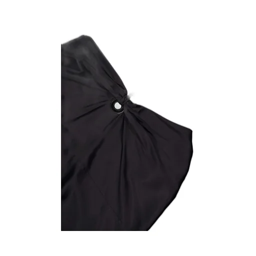 Salvatore Ferragamo Halterneck Asymmetric Satin Dress