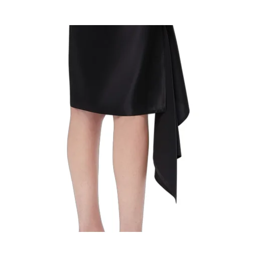 Salvatore Ferragamo Halterneck Asymmetric Satin Dress