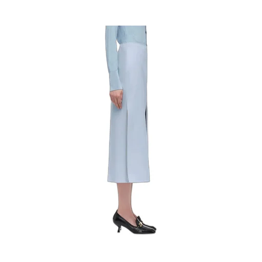 Freshly Cut Wool Layered Skirt