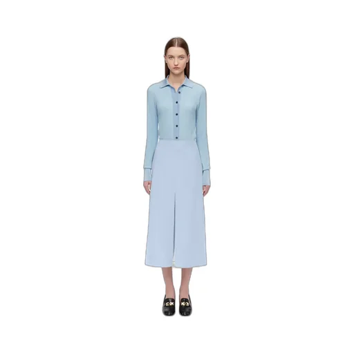 Freshly Cut Wool Layered Skirt