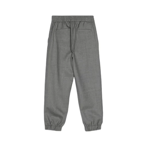 Balmain Kids Logo Patch Mid-Rise Trousers