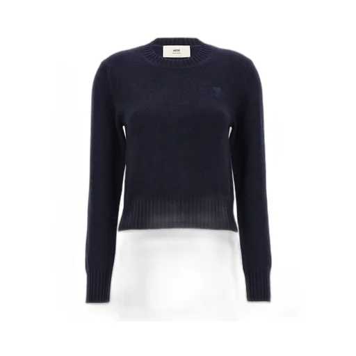 Ami Long Sleeved Crewneck Knitted Jumper