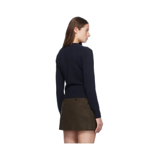 Ami Long Sleeved Crewneck Knitted Jumper