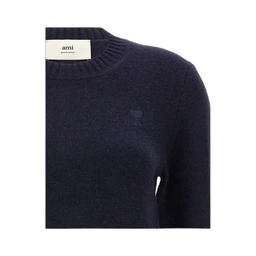 Ami Long Sleeved Crewneck Knitted Jumper
