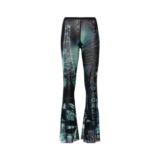 Pigalle-Print Flared Trousers