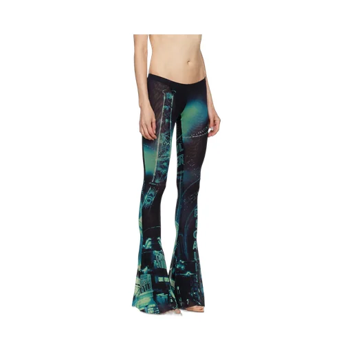 Pigalle-Print Flared Trousers