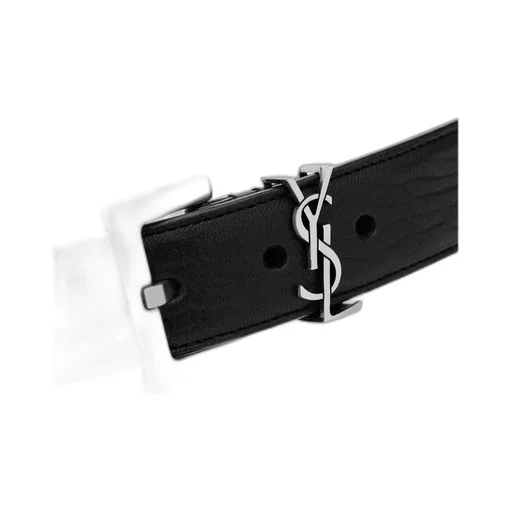 Saint Laurent Cassandre Logo Plaque Belt