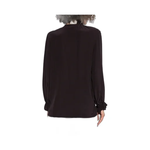 Draped Silk Blouse