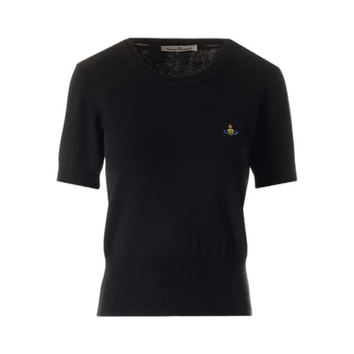Vivienne Westwood Orb Embroidered Knitted Top