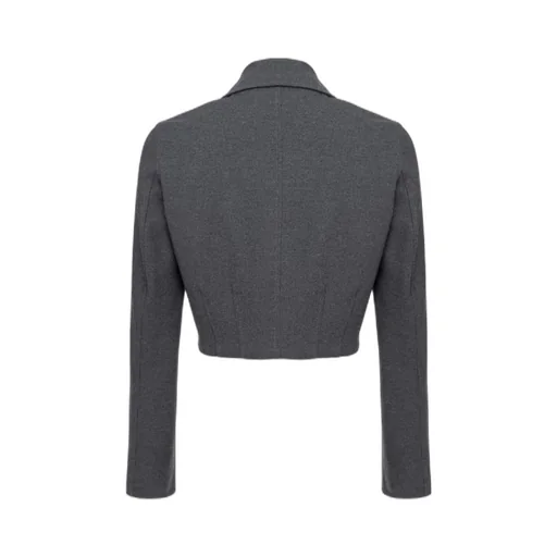 Pinko Short Single-Breasted Stitched Jacket