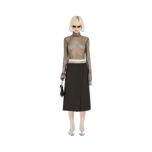 Sportmax Low-Rise Wrap A-Line Skirt