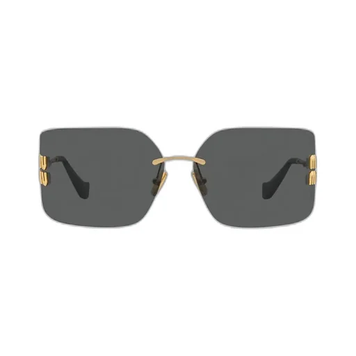 Miu Miu Eyewear Logo-Plaque Oversize-Frameless Sunglasses