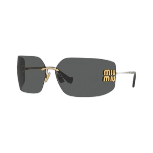 Miu Miu Eyewear Logo-Plaque Oversize-Frameless Sunglasses
