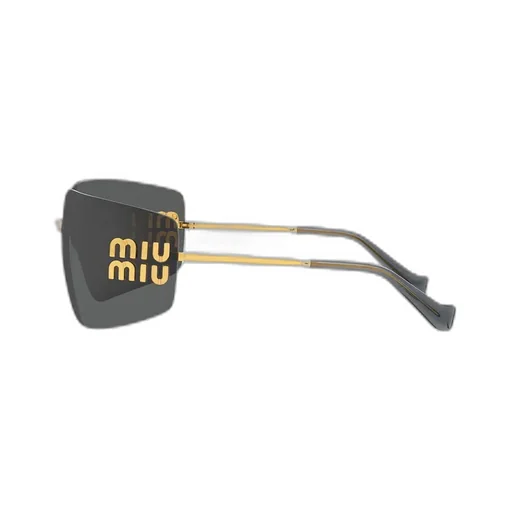 Miu Miu Eyewear Logo-Plaque Oversize-Frameless Sunglasses