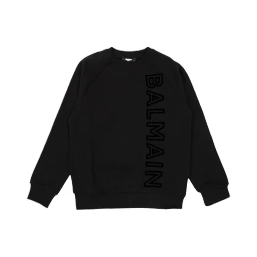 Balmain Kids Logo Printed Crewneck Sweatshirt