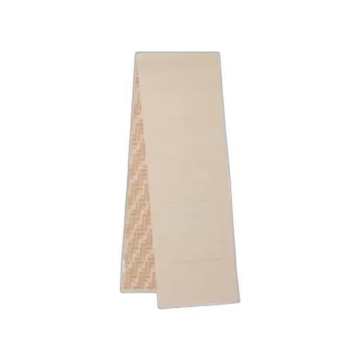 Beige Reversible Wool Junior Scarf