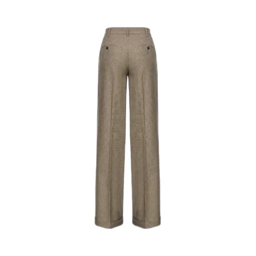 Pinko Vasetto Checked Wide-Leg Trousers