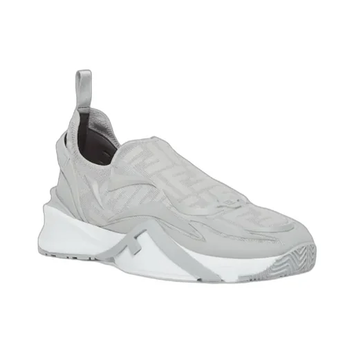 Grey Ff Mesh Running Sneakers