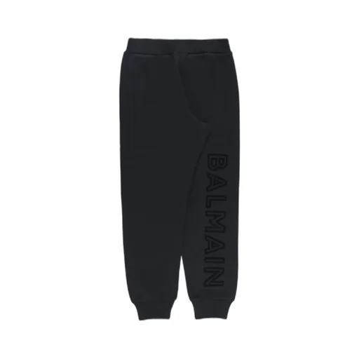 Balmain Kids Logo Printed Jersey Pants