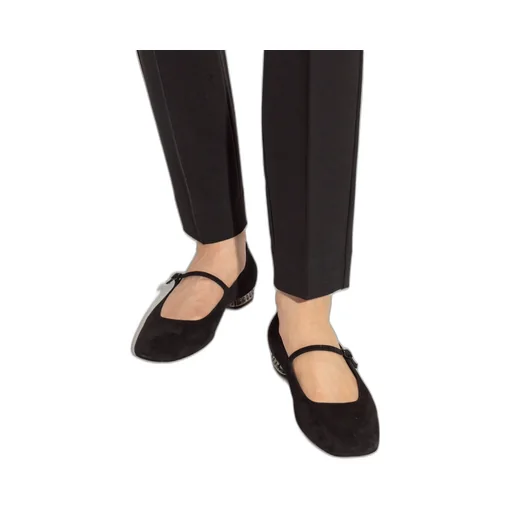 Casadei Buckle Square Toe Strapped Pumps