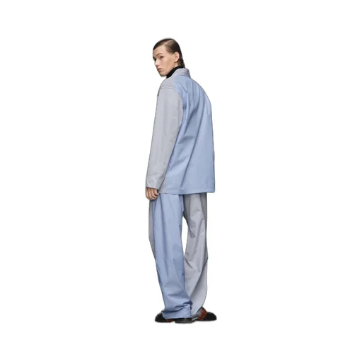 Maison Margiela Color-Blocked Striped Shirt