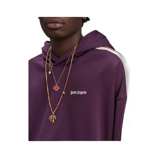 Palm Angels Logo Embroidered Hoodie
