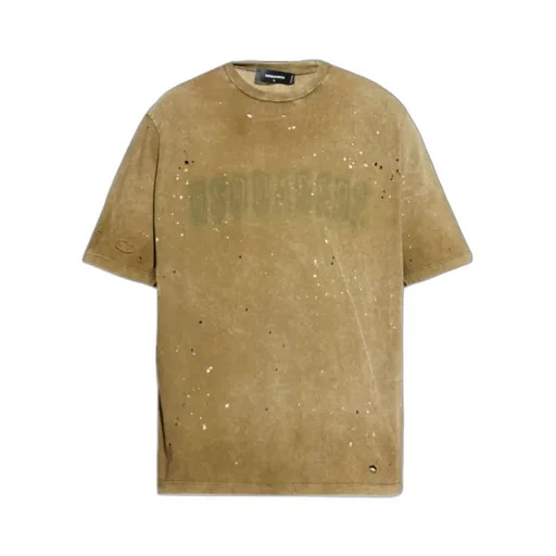 Dsquared2 Distressed Logo Printed T-Shirt