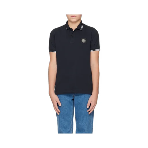 Stone Island Junior Compass-Patch Short Sleeved Polo Shirt